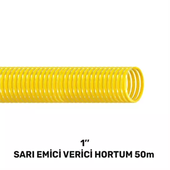 1’’ SARI EMİCİ VERİCİ HORTUM 50 MT (240gr/mt)
