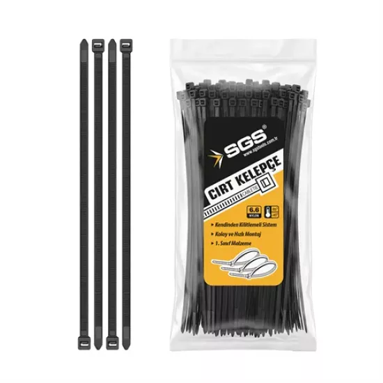 CIRT KELEPÇE 8,0*550MM SİYAH (PK/100AD)