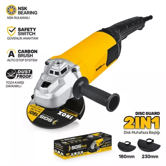 ENDÜSTRİYEL TAŞLAMA MAKİNESİ 3000 WATT 180-230 MM