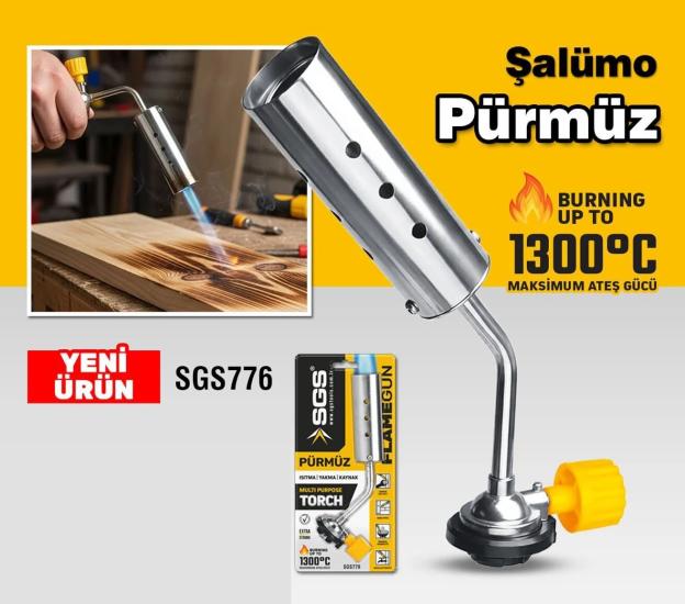 SGS776 Şalümo Pürmüz Çok Amaçlı Torch Pürmüz Başlığı