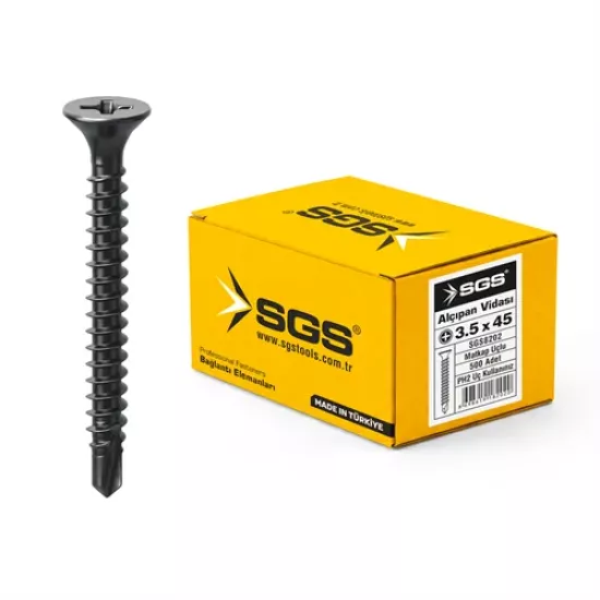 ALÇIPAN VİDASI MATKAP UÇLU 3,5*45MM  (PK/500AD)