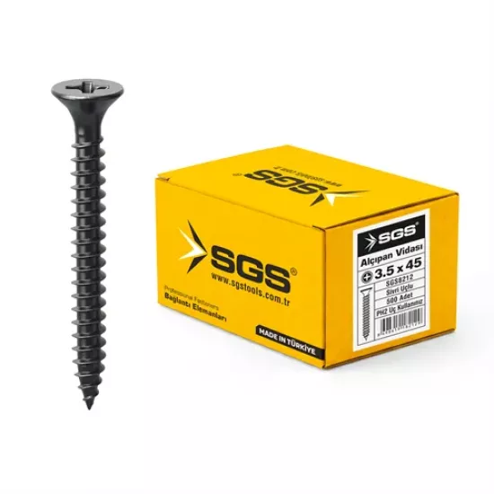 ALÇIPAN VİDASI SIK DİŞLİ 3,5*45MM  (PK/500AD)