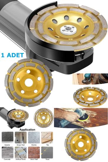 Turbo Elmaslı Beton Mermer Granit Doğal Taş Yüzey Temizleme Diski 125 mm