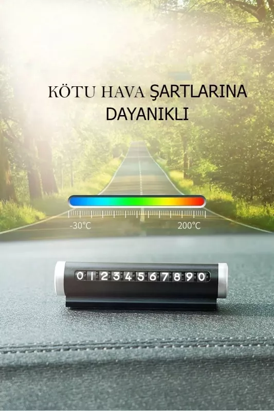 Telefon Numaratörü Torpido Üstü Ayarlanabilir Çevirmeli Silindir Numaratörü
