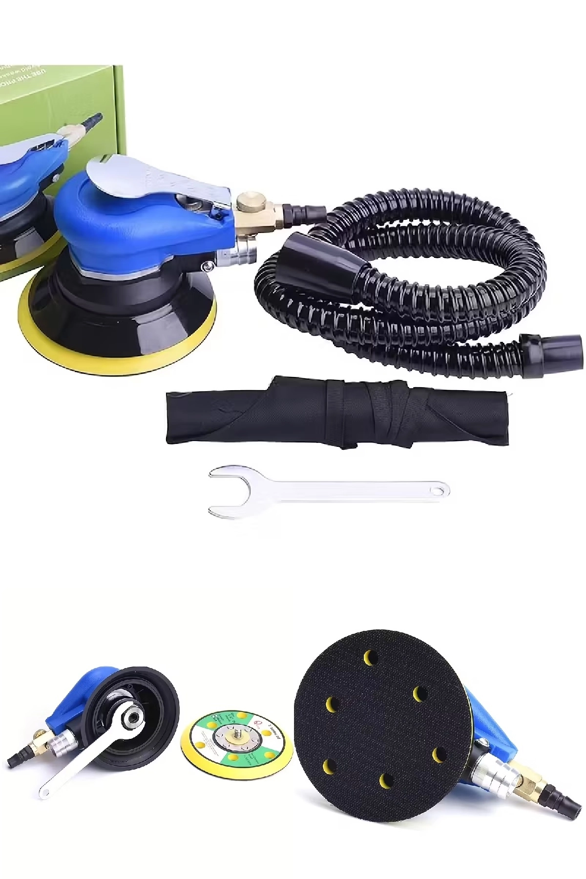 Toz Emişli Havalı Eksantrik Dairesel Zımpara 150 Mm AT-980V
