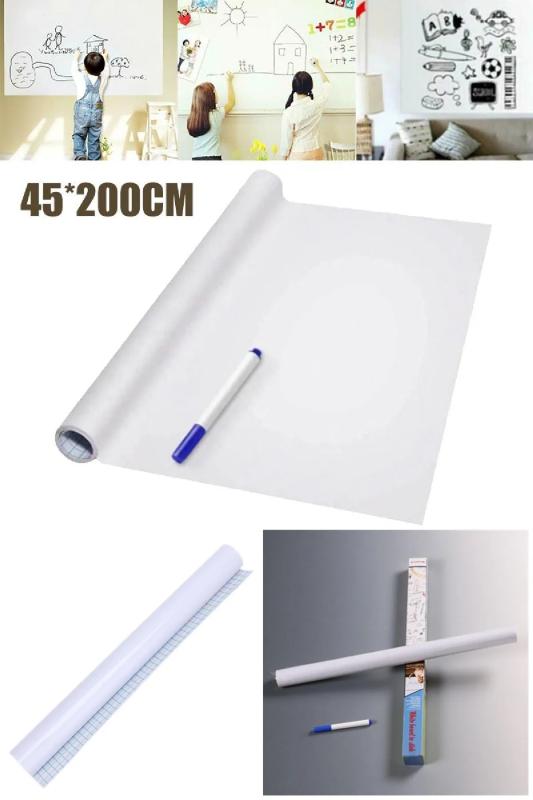 Yapışkanlı Beyaz Tahta Sticker Eğitim Ve Mesaj Panosu 45cm x 200cm
