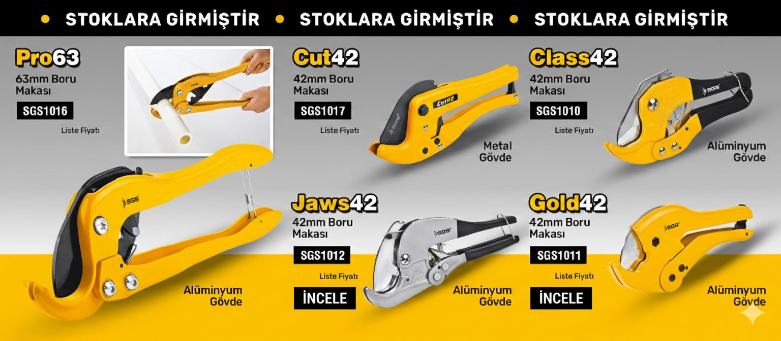 kesici makaslar, demir kesme makası, saç makası, pvc boru kesici, sgs makas çeşitleri, manuel el aletleri, biterse yapı market, profesyonel kesici aletler